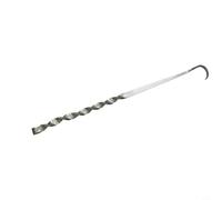 Wodsty Crochet à viande professionnel en acier inoxydable, poignée étendue pour une cuisine en plein air sûre, accessoire de barbecue essentiel pour retourner de grandes coupes (A 25 cm)