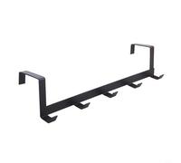 Wodsty Crochet de porte en métal, 5 rangées de cintres robustes pour chapeaux, écharpes, sacs, installation sans perçage, organisateur de rangement pour salle de bain, chambre à coucher, cuisine