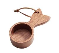 Wodsty Cuillère à mesurer en bois - Capacité de 10 g - Pour café, thé, sucre, épices, design queue de poisson - Vaisselle en bois naturel