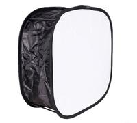 Wodsty Diffuseur à lumière pliable Yongnuo YN600L YN300 III IV, panneau LED, serrure magnétique pour boîte à lumière, accessoires de studio de photographie vidéo pour rouge (noir) 23 cm