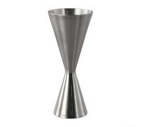 Wodsty Doseur double face en acier inoxydable 30 ml 60 ml Tasse à mesurer de précision pour cocktails, spiritueux et liqueurs Finition argentée (30/60 ml)