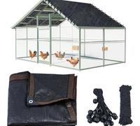 Wodsty Ensemble de filet d'ombrage avec protection UV, matériau imperméable et coupe-vent, comprend une corde Elic de 20 m et un câble de 10 m pour le jardin, les événements en plein air et toutes les