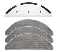 Wodsty Ensemble de support de balai de rechange pour Blaupunkt, Bluebot, Precision Plus, Homend 1287H, Mamibot Exvac900 S, cadre en plastique robuste avec chiffons en microfibre lavables (1 + 3)