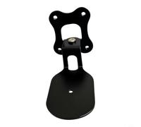 Wodsty Ensemble de supports muraux pour haut-parleurs, métal robuste et stable pour résistant aux chocs, support mural, enceintes, home cinéma, noir, 20 x 9 cm (Noir)