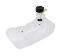 Wodsty Ensemble Réservoir Carburant Compatible avec Débroussailleuse pour GÜDE Zipper, Tank Blanc Noir 240mm avec Filtre pour Tondeuse
