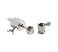 Wodsty Équilibreur de contrepoids de rôtissoire pour barbecues à charbon de bois en acier inoxydable Kit limiteur pour broches hexagonales carrées jusqu'à 14 mm de diamètre Outil de barbecue extérieur