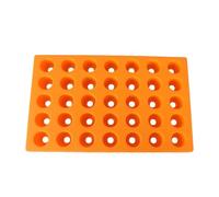 Wodsty ER25/ER32 Boîte de rangement pour pince de serrage avec 60 trous pour machines-outils CNC, estampage de haute qualité, matériau PP, orange