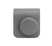 Wodsty Étui de protection en cuir PU pour Instax pour mini 41, sac d'appareil photo rétro avec compartiment photo et sangle (gris)