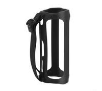 Wodsty Étui en silicone souple pour haut-parleur JBL Flip5, étui absorbant les chocs avec poignée, découpes précises pour l'utilisation, étui portable noir (noir)