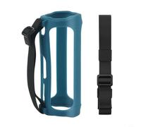 Wodsty Étui en silicone souple pour haut-parleur JBL Flip5, étui absorbant les chocs avec poignée, découpes précises pour l'utilisation, étui portable noir
