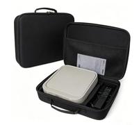 Wodsty Étui rigide portable en EVA pour projecteur XGIMI Z6X-5, sac de protection sur mesure avec compartiment intérieur en maille, idéal pour le camping et l'extérieur (noir)