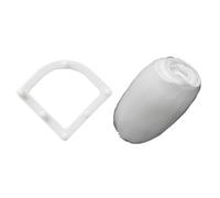 Wodsty Filtre d'évier avec 30 cartouches remplaçables, grille d'évacuation de cuisine en ABS avec ventouse pour tri des déchets secs et humides, blanc ou gris