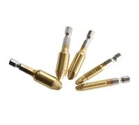 Wodsty Foret d'extracteur de vis HSS doré inoxydable pour vis cassées