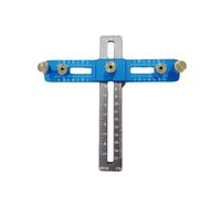 Wodsty Gabarit d'armoire pour perçage de précision avec espacement des trous de 5,3 cm et 7,9 cm, pour une construction durable en alliage d'aluminium pour les professionnels et les bricoleurs