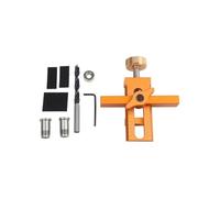 Wodsty Gabarit d'installation de porte d'armoire, outil de quincaillerie d'armoire en alliage d'aluminium avec foret, localisateur de poinçon réglable et guide pour le perçage de trous