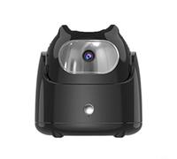 Wodsty Gimbal portable AI avec suivi du visage, rotation à 360 degrés, aucune application nécessaire, support de téléphone portable robuste pour vidéos, noir
