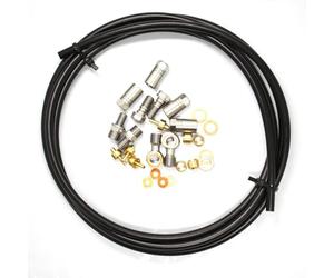 Wodsty Hope Bikes Kit de raccordement banjo pour frein à disque avec tuyau de 2,5 m avec ABS + ferrures métalliques, compatible avec étrier de frein avant et arrière