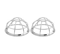 Wodsty Housse de protection anti-fumée en fer pour arroseur d'incendie - En maille métallique robuste - Argenté - 13,2 x 6,5 cm - Pour un usage domestique et commercial