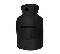 Wodsty Housse de réservoir de propane pour bouteille de gaz de 9 kg, tissu Oxford imperméable 210D, design ventilé pour réduire la condensation, noir