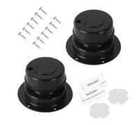 Wodsty Housse de ventilation pour camping-car et yacht RV - Système de drainage d'égout avec ruban d'étanchéité et vis - Noir et blanc - Matériau PP pour caravane et remorque