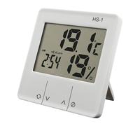 Wodsty Hygromètre numérique d'intérieur avec grand écran, thermo-hygromètre pour pièces, température de -10 à 50 °C et moniteur d'humidité 20-90 % RH blanc