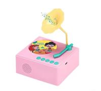 Wodsty Jouet éducatif pour enfants avec 96 cartes, boîte à musique interactive en ABS pour la promotion précoce, appareil compact de narration pour garçons et filles de 3 à 6 ans, rose (bleu)
