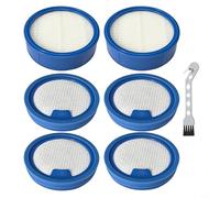 Wodsty Kit complet de filtres de rechange pour aspirateurs sans fil série 7000 et 6000, 2 pour pré-moteur 4 filtres fins avec brosse, accessoires de filtration réutilisables en 5 étapes