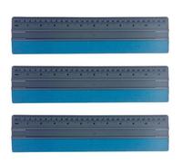 Wodsty Kit de 3 raclettes pour vitres teintées de 15,2 à 30,5 cm avec bord en feutre doux pour installation de rayures, racloir de film multi-surfaces pour voiture et Aphics