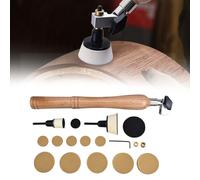 Wodsty Kit de 55 outils de ponceuse à bol avec patins de support, disques de ponçage de 2,5 cm et 5,1 cm, grains 60-320 pour le travail du bois et le polissage