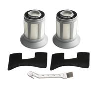 Wodsty Kit de filtres de réaction pour Bissell pour bidon Zing sans sac Uum modèles 2156A, 2156W, 1665, 16652 et 1665W - Comprend 2 filtres en mousse, 2 couvercles en maille, 1 filtre post-moteur