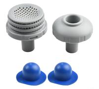 Wodsty Kit de raccordement pour piscine INTEX 32 mm, buse d'entrée avec panier à tamis et buse, pièces de rechange pour piscines Frame pour accessoires Easy Set Series (bleu)