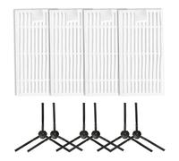 Wodsty Kit de rechange pour aspirateur robot ILIFE G9/G9 Pro V9 V9 Pro avec brosses latérales et filtres HEPA pour un nettoyage efficace des coins et des bords, A