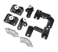 Wodsty Kit de réparation de support de phare pour Mercedes Classe A W177 Classe CLA W118 2013-17, matériau ABS, noir, 1 paire