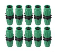 Wodsty Kit de réparation de tuyau d'arrosage extensible - Lot de 4 ou 10 connecteurs multifonctions pour tuyaux de 25, 50, 25, 30 m, 100 m, fixation rapide, fuites en plastique vert éclaté pour