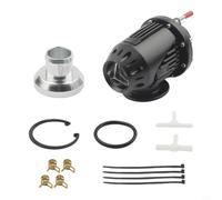 Wodsty Kit de soupape de soufflage turbo en aluminium pour soupape turbo | Pour aluminium entièrement fraisé, valve à deux niveaux, kit adaptateur inclus dans la livraison