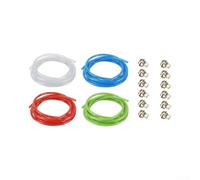 Wodsty Kit de tuyau à essence 4 x 1 m 5 mm caoutchouc nitrile résistant à | Caoutchouc nitrile, résistant à l'huile, haute température, 4 x 1 m de longueur, idéal pour l'atelier