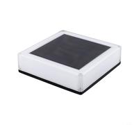 Wodsty Lampe solaire du crépuscule à l'aube, IP68 résistante aux intempéries, lampe d'extérieur en ABS avec paramètres blanc froid et jaune chaud pour clôture et terrasse