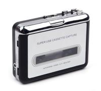 Wodsty Lecteur de cassette USB pour conversion de ruban en MP3, lecteur léger avec fonction d'inversion automatique et oreillettes, blanc