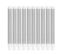 Wodsty Lot de 10 filtres de pulvérisation de peinture sans air en acier inoxydable 10 mm x 100 mm pour Wagner