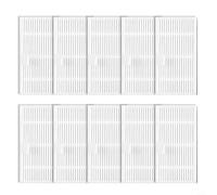 Wodsty Lot de 10 filtres de rechange haute performance pour Cecotec pour Conga 7490 Immortal 8290 Immortal, capture la poussière et les cheveux, 4 ou 10 pièces, blanc