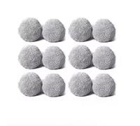 Wodsty Lot de 12 chiffons de nettoyage en polyester pour robots de nettoyage Hobot 188, 168, 198, 388, 14 x 14 cm, gris
