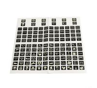 Wodsty Lot de 132 autocollants pour interrupteur à bascule pour veilleuse, tableau de bord, étiquetage pour film pour voiture, bateau, camion, marine, plastique PBC