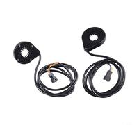 Wodsty Lot de 2 capteurs d'assistance électrique à double hall pour vélo avec 12 aimants, matériau ABS, longueur de câble de 1 m, convient pour une large gamme d'unités d'entraînement de vélo