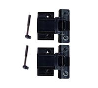 Wodsty Lot de 2 charnières de couvercle anti-poussière compatibles avec Technics SL-1200 MK2/MK5/MK6 et SL-1210, joint en métal et plastique robuste pour tourne-disque avec brosses de nettoyage