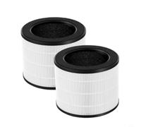 Wodsty Lot de 2 filtres HEPA et charbon actif de rechange pour purificateur d'air Coway Airmega 100, système de filtration en 3 étapes