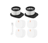 Wodsty Lot de 2 filtres sans fil Shark Ic300 / Iz251Uk / Iz201Uk / Iz202Sm Stratos - 2 filtres Ents, 4 filtres en coton blanc, 1 brosse pour modèles britanniques