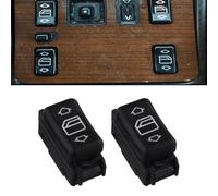 Wodsty Lot de 2 interrupteurs de fenêtre électriques pour console Mercedes 190E 2.6 300E 300SE 300SEL - Pièces de réaction IC compatibles avec les modèles W124 W126 W201
