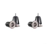 Wodsty Lot de 2 paires d'extrémités de guidon de vélo colorées en alliage d'aluminium, verrou d'extension sécurisé pour vélo de route, VTT, barre anti-poussière (titane)