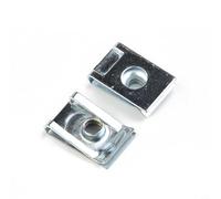 Wodsty Lot de 20 écrous à ressort M5 M6 en acier plaqué zinc, fixations métriques pour réparation de panneaux de carénage et de cheminée, clips de garniture intérieure de voiture (M5 à 20 pièces)