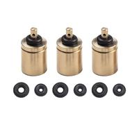 Wodsty Lot de 3 adaptateurs de recharge de gaz de camping pour bouteilles de gaz Campingaz, cuivre doré